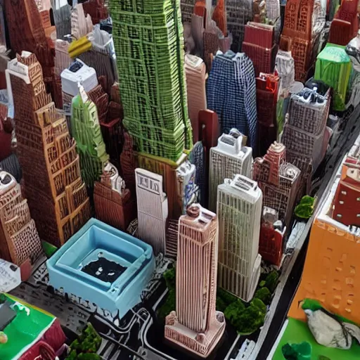 Prompt: new york city, claymation style, very detailed