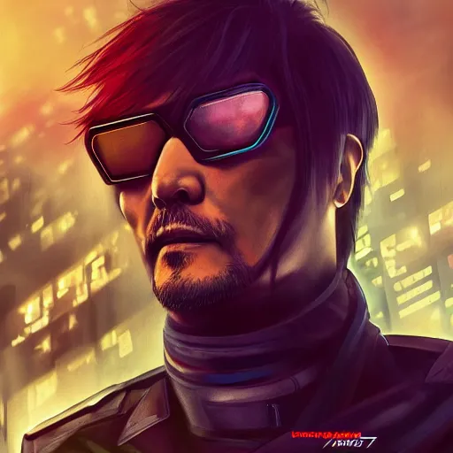 Hideo Kojima in the pixels at Cyberpunk 2077 Nexus - Mods and community