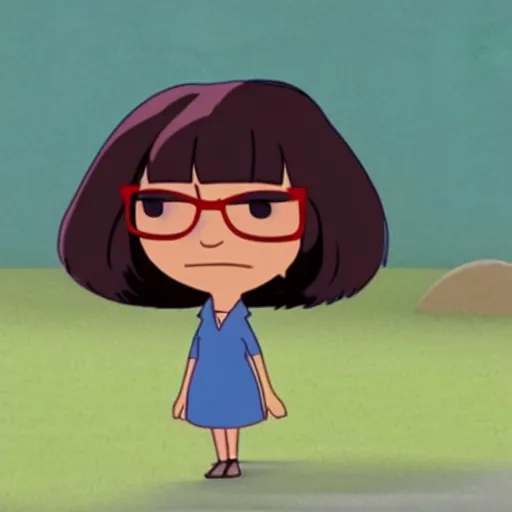 Image similar to A still of Tina Belcher in a Pixar movie