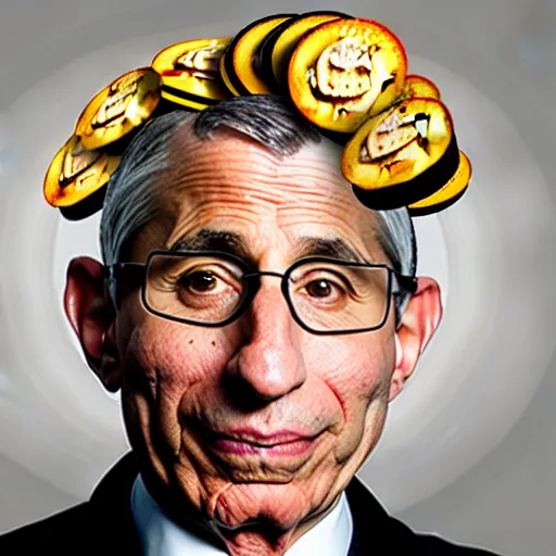 Prompt: uhd photorealistic anthony fauci made of various cheeses. photo by annie leibowitz