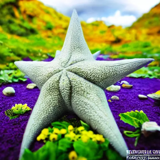 Prompt: national geographic professional photo of starmie, award winning