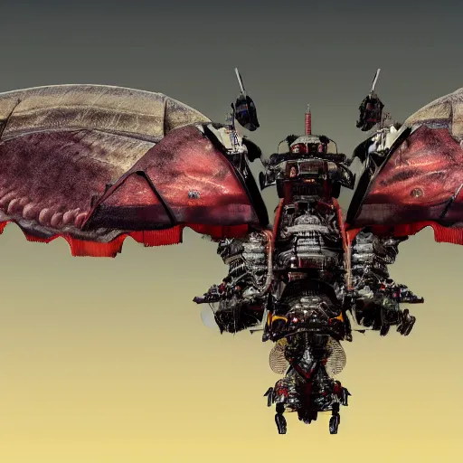 Image similar to a mechanized emperor moth with wings spread out, orthographic view, top down view, bottom view, side view, blueprints, gradius, mecha, jet fighter, space shuttle, robotic, highly detailed, artstation, super realistic, unreal engine