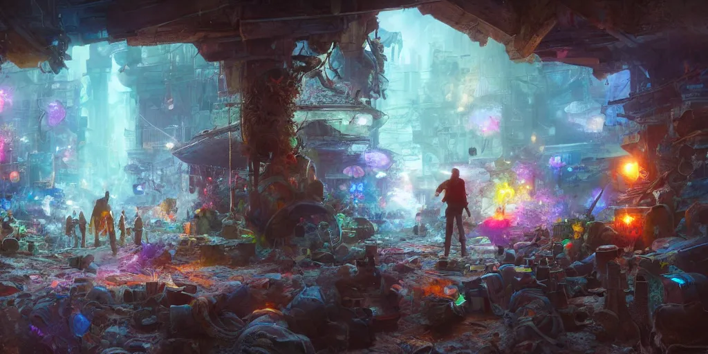 Image similar to this is our hope, and this is the faith that i go back to the south with. ultrafine highly detailed hyper colorful illustration, sharp focus, rozalski, craig mullins, federico pelat, unreal engine highly rendered, global illumination, radiant light, intricate and detailed environment