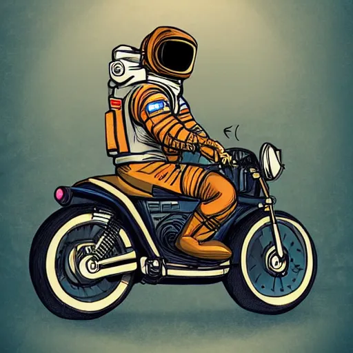 Image similar to astronaut riding a motorcycle, digital art, trending on artstation, high quality