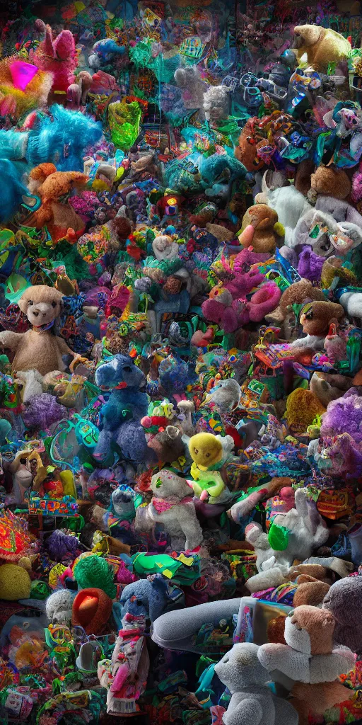 Prompt: The thread of my mind has come loose like a stuffed animal unraveling, cinematic, hyper realism, high detail, vibrant threads, octane render, 8k