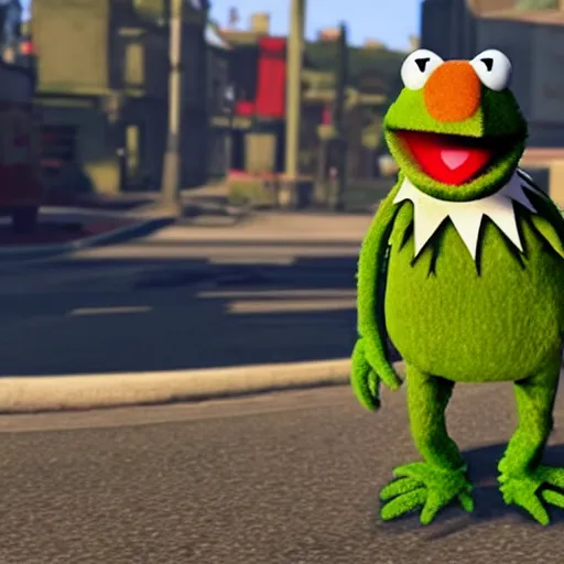 Image similar to muppets as characters in gta 5