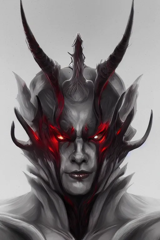 Prompt: portrait of male demon from hell, half body shot, visually stunning, trending on artstation, cgsociety, artgerm