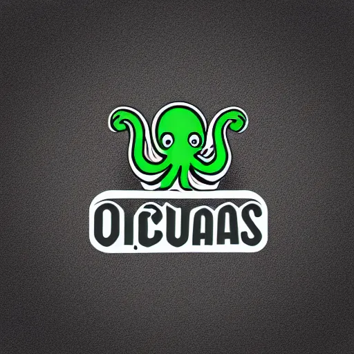Image similar to a logo for an octopus marijuana app, simple logo, iconography, vector app logo,