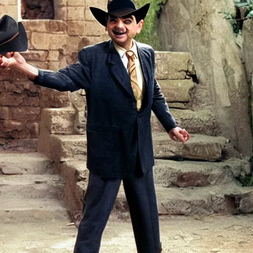 Prompt: Mr. Bean as Indiana Jones