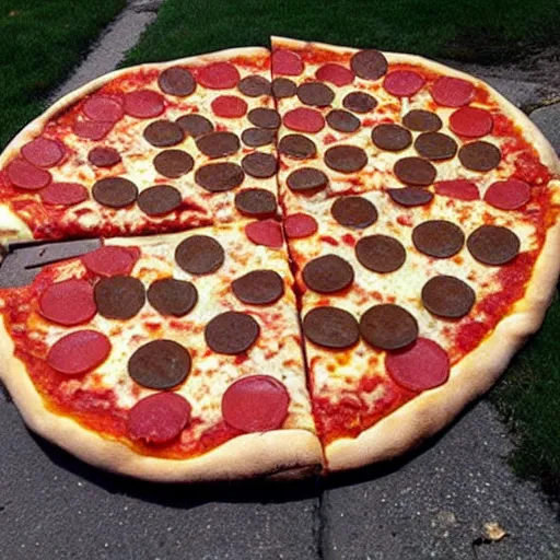 Prompt: the world\'s largest pizza