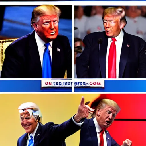 Image similar to Joe Biden vs Donald Trump as Mortal Combat characters