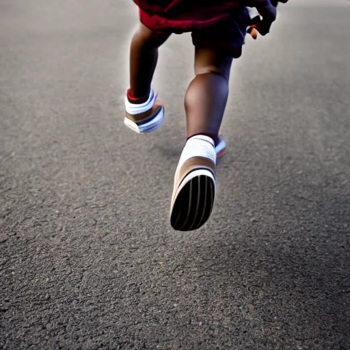 Prompt: portrait of midget kanye west running down a sidewalk, sharp focus, 4 k editorial photograph, soft lighting