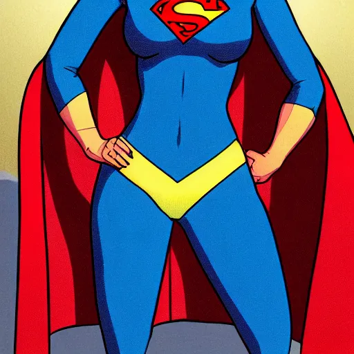 Image similar to lois lane wearing superman's outfit