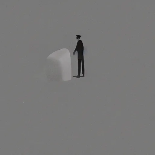 Image similar to a couple of people that are standing in the dark by emiliano ponzi, james gilleard, george ault, david hockney, atey ghailan, albert namatjira, marius borgeaud, minimalist, bauhaus, retrofuturism, postminimalism, concept art, matte background, matte drawing, magical realism, space art, generative art