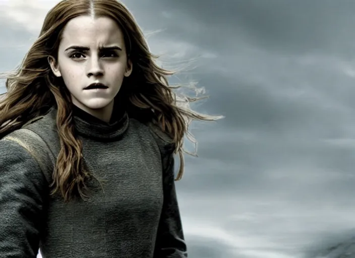 Image similar to emma watson as hermione granger in game of thrones