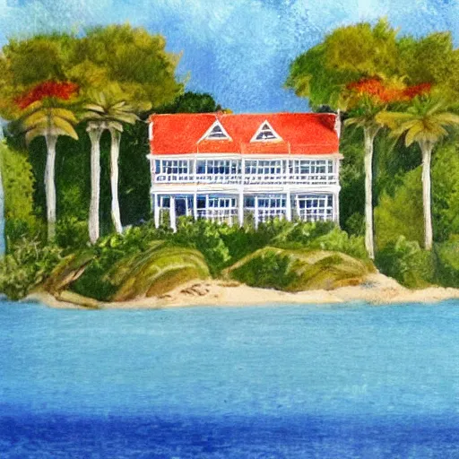 Image similar to house by the seaside