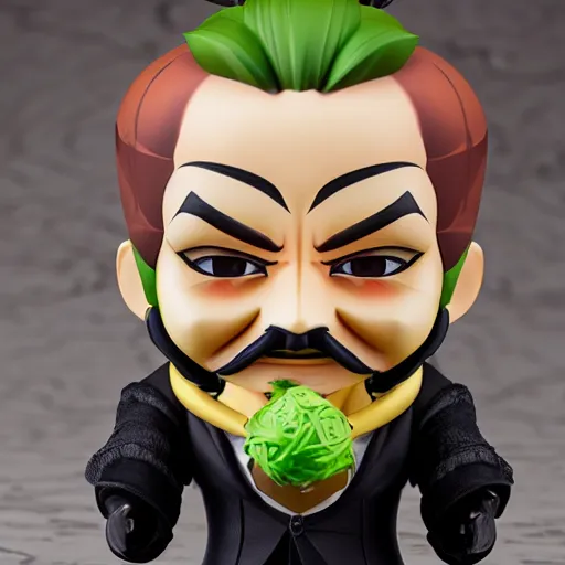 Prompt: epic action photograph of cute guy fawkes mask nendoroid, portrait, hyperdetailed, artstation, cgsociety, 8 k