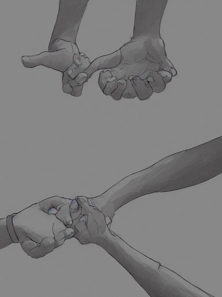 Image similar to hold my hand by disney concept artists, blunt borders, rule of thirds