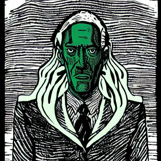 Prompt: H.P. Lovecraft as Cthulhu