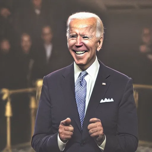 Prompt: joe biden as an evil wizard