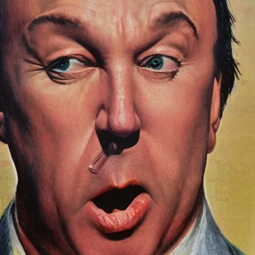 Image similar to alex jones by salvador dali,