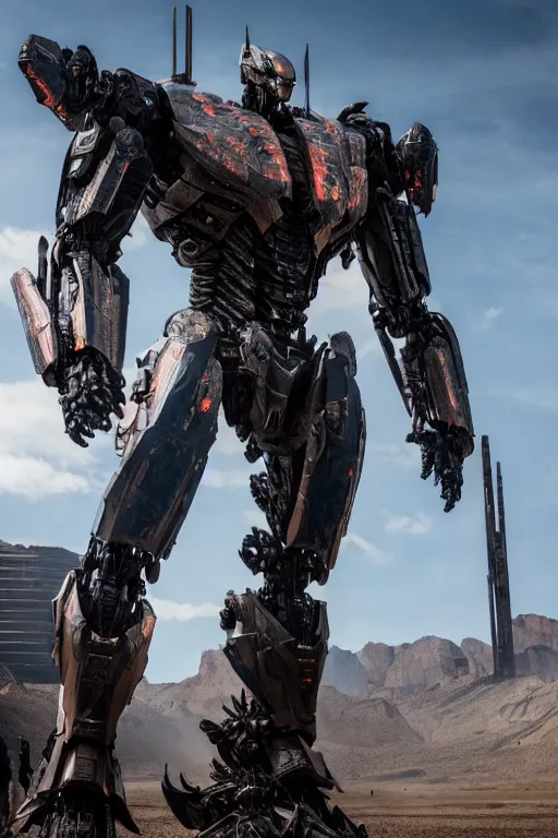 Image similar to cinematic still in westworld and pacific rim movie and ps 5 game machine warrior 5, intricate ornate humanoid mecha warrior,