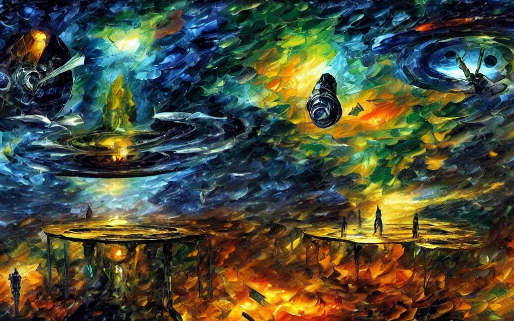 Image similar to complex alien technology in the form of a small device, with multiple small parts and strange symbols by leonid afremov and thomas cole, style of the matrix