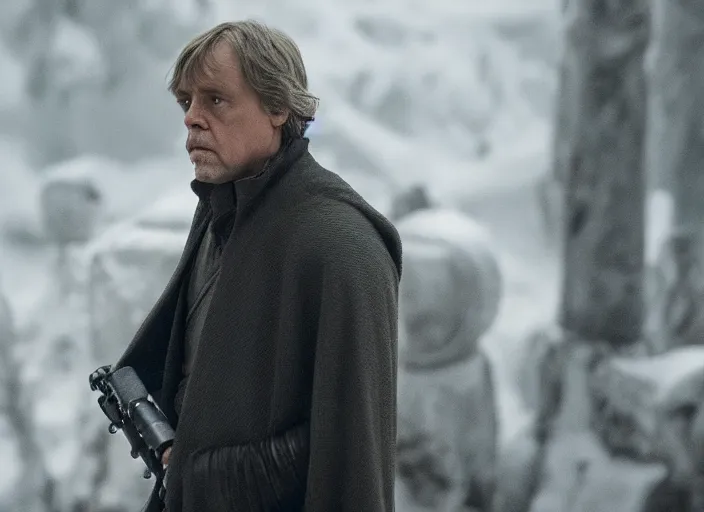 Image similar to luke skywalker in hbo's succession