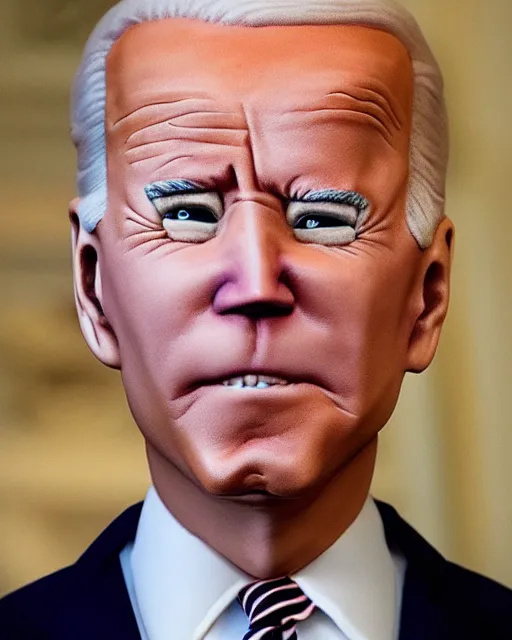 Image similar to joe biden made of cake