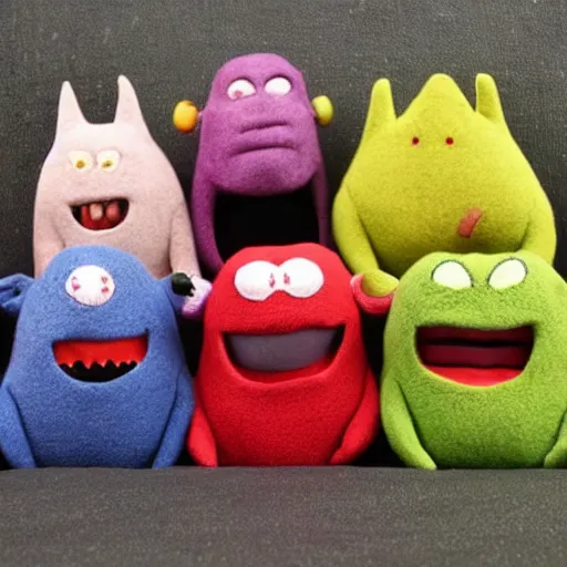 Image similar to ugly doll characters, high quality,