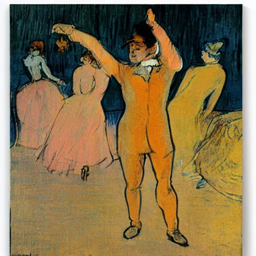 Image similar to dance of the seven veils, toulouse - lautrec poster