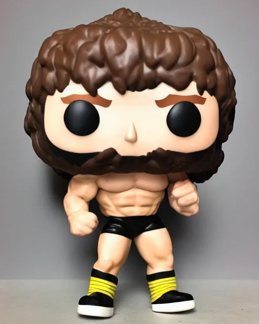 Image similar to Wrestler Funko Pop. Photographic, photography