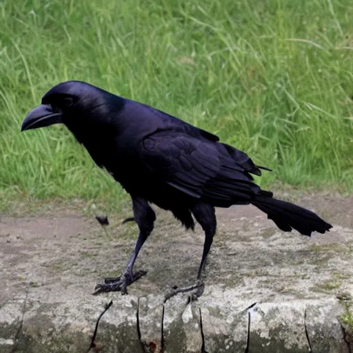 Prompt: a cool crow bro