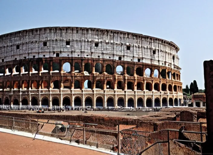 Image similar to flooded colosseum rome smoke