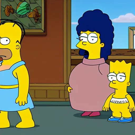 Image similar to kim kardashian in the simpsons super high quality 4k HD