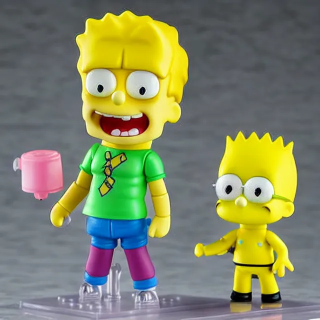 Image similar to spongebart simpsonpants, an anime nendoroid of spongebart simpsonpants, figurine, detailed product photo