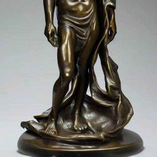 Prompt: bronze statue of Amongus