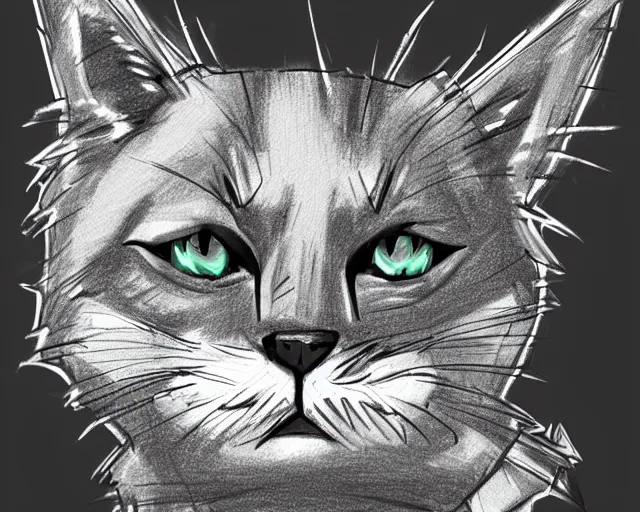 Prompt: 'how to draw king cat' step-by-step reference, trending on artstation, indie games, digital art, line art