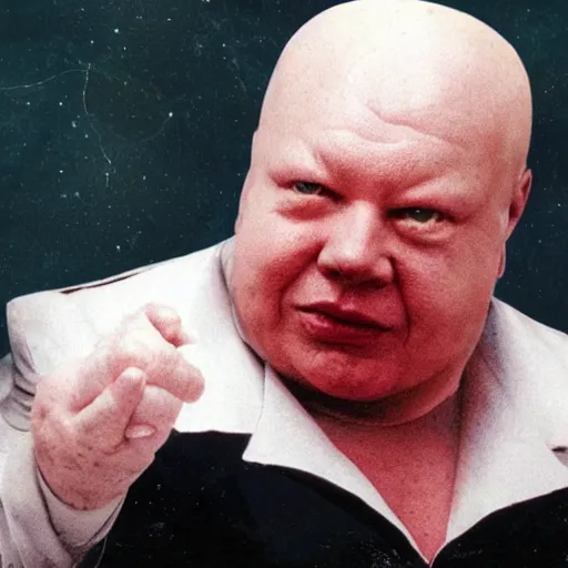 Prompt: photo of baron harkonnen with khrushchev's face