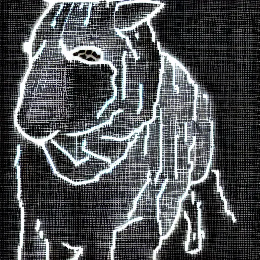Prompt: a cyberpunk sheep, highly detailed, digital art
