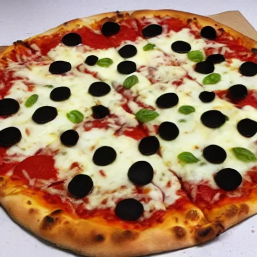 Image similar to hybrid of pizza and rat