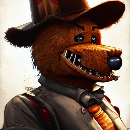 freddy fazbear, detailed artwork, 4k