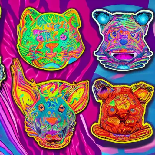 Image similar to ancient artifacts designed by Lisa Frank