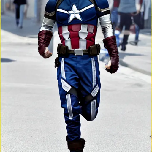 Image similar to Justin Bieber as Captain America