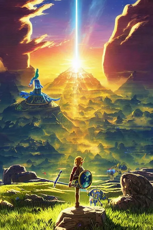 Zelda Botw, Epic Gateway To Another World, Art By Tim 