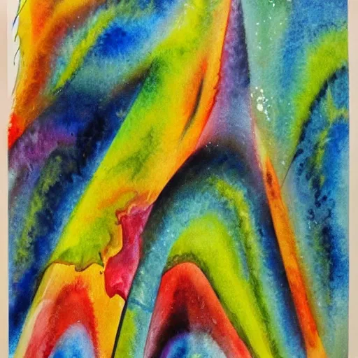 Prompt: watercolors, abstract orgasm