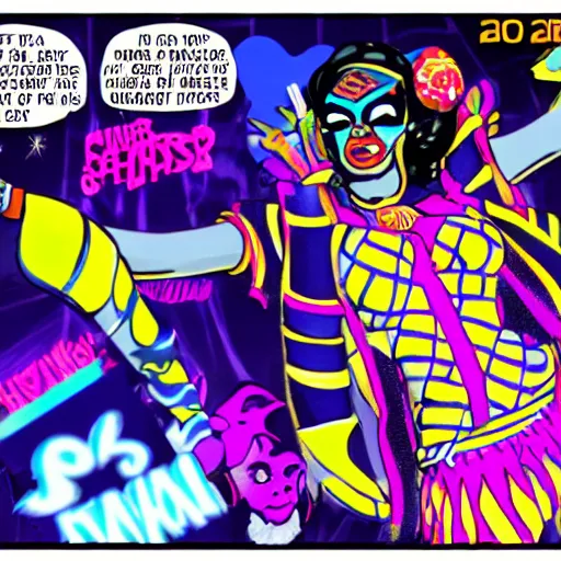 Image similar to kamala as 2 0 0 0's candy raver