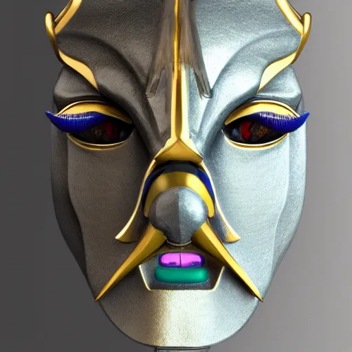 Prompt: egyptian mask inspired by a mantis and a dragon, trending on artstation, 4 k