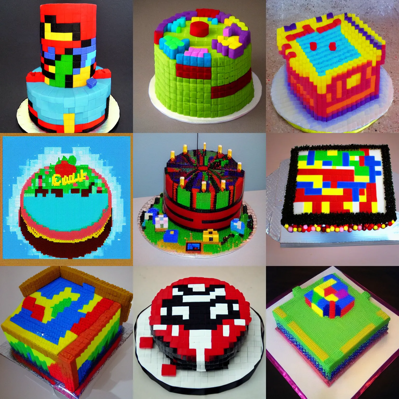 Prompt: pixel art cake, 1 6 x 1 6 pixels, 8 bit