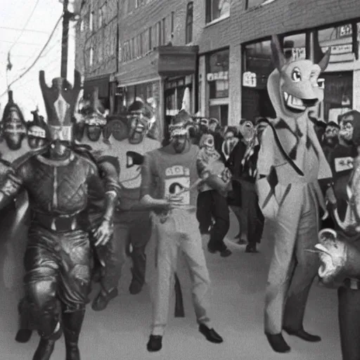 Prompt: a colorized photo of spyro at the stonewall uprising ( 1 9 6 9 )